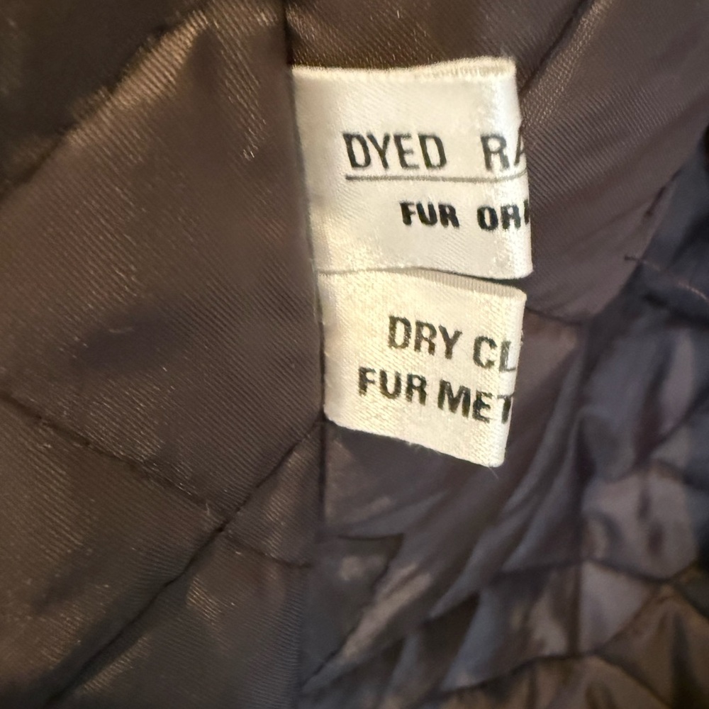 Authentic Rabbit Fur Coat with Belt - Picture 3 of 6